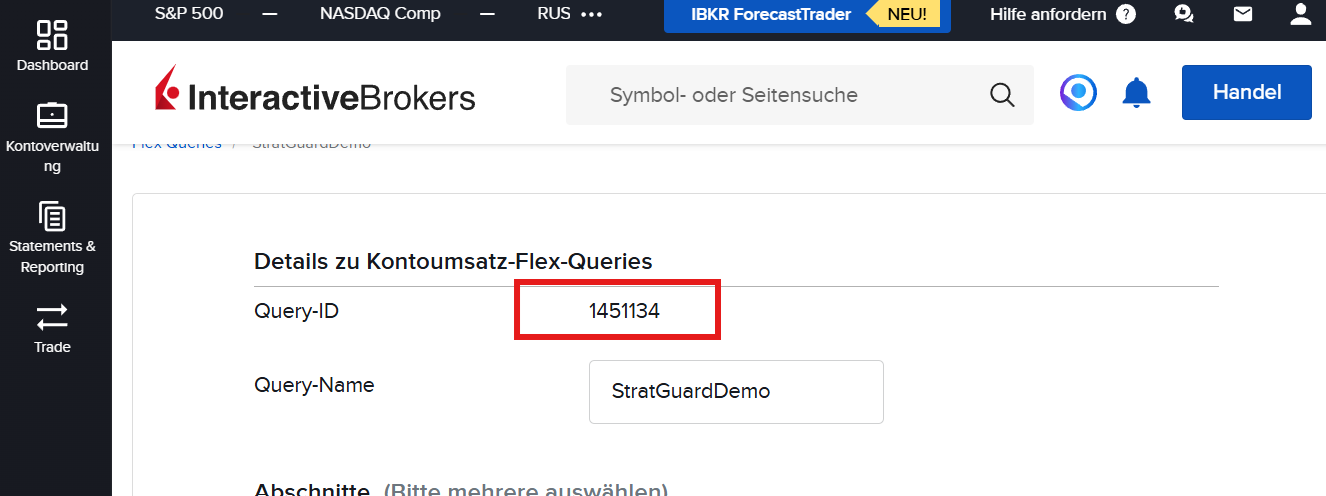 Flex-Query-ID